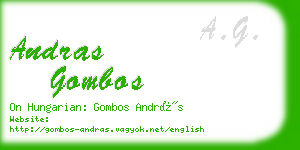 andras gombos business card